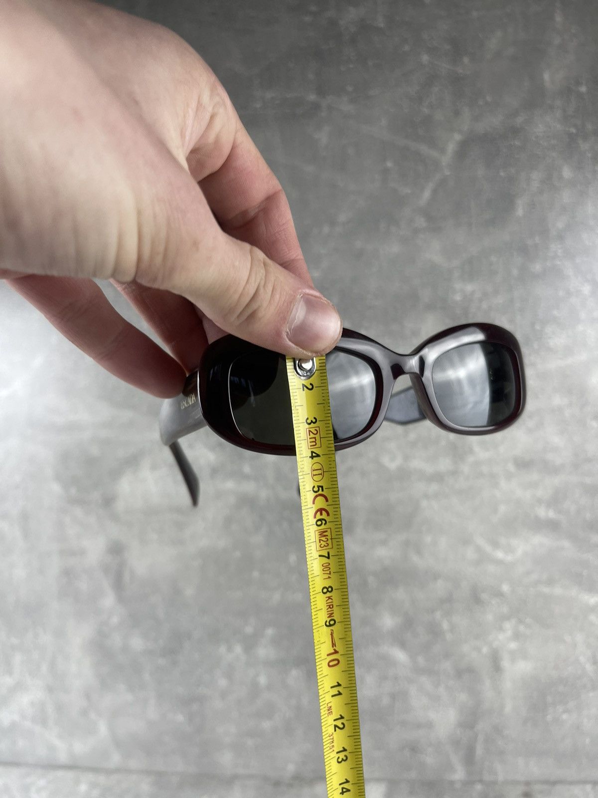 Escada Vintage 1990s Escada Oval Sunglasses Brown Handmade Size ONE SIZE - 10 Thumbnail
