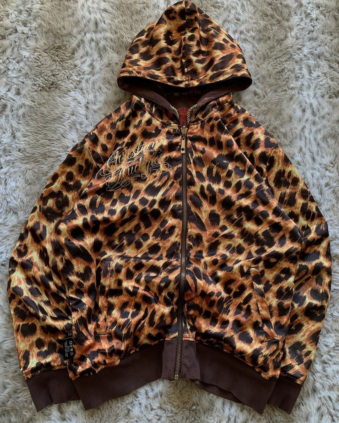 Christian Audigier × Ed Hardy CHRISTIAN AUDIGIER REVERSIBLE ZIP-UP HOODIE Size US XL / EU 56 / 4 - 6 Thumbnail