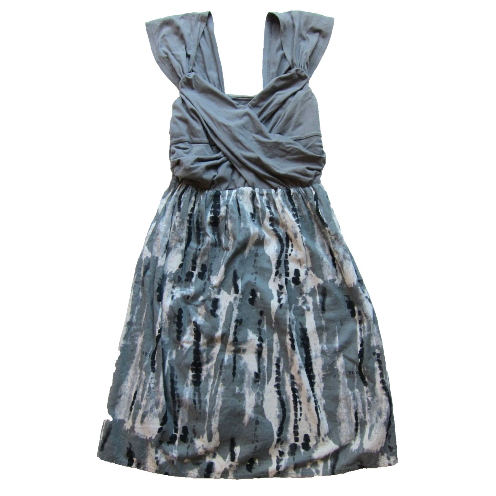 Converse VINTAGE Converse One Star Grey Cotton Tie Dye Jersey Ruched Tank Dress Dress Medium Size M / US 6-8 / IT 42-44 - 2 Thumbnail