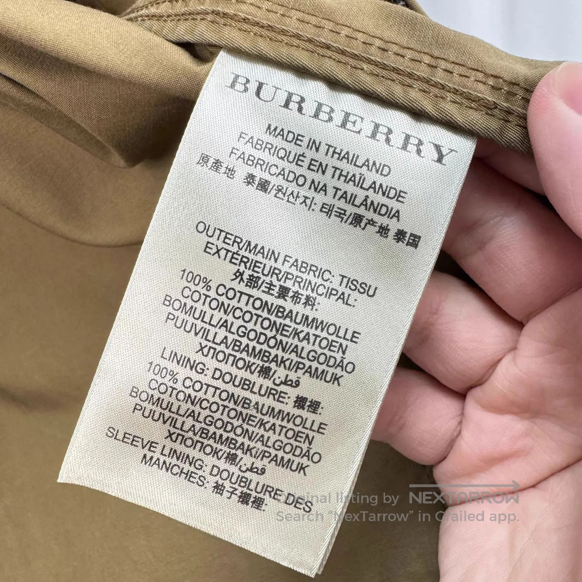 Burberry Beige Lightweight Jacket with Zip Pockets . Size US S / EU 44-46 / 1 - 6 Thumbnail