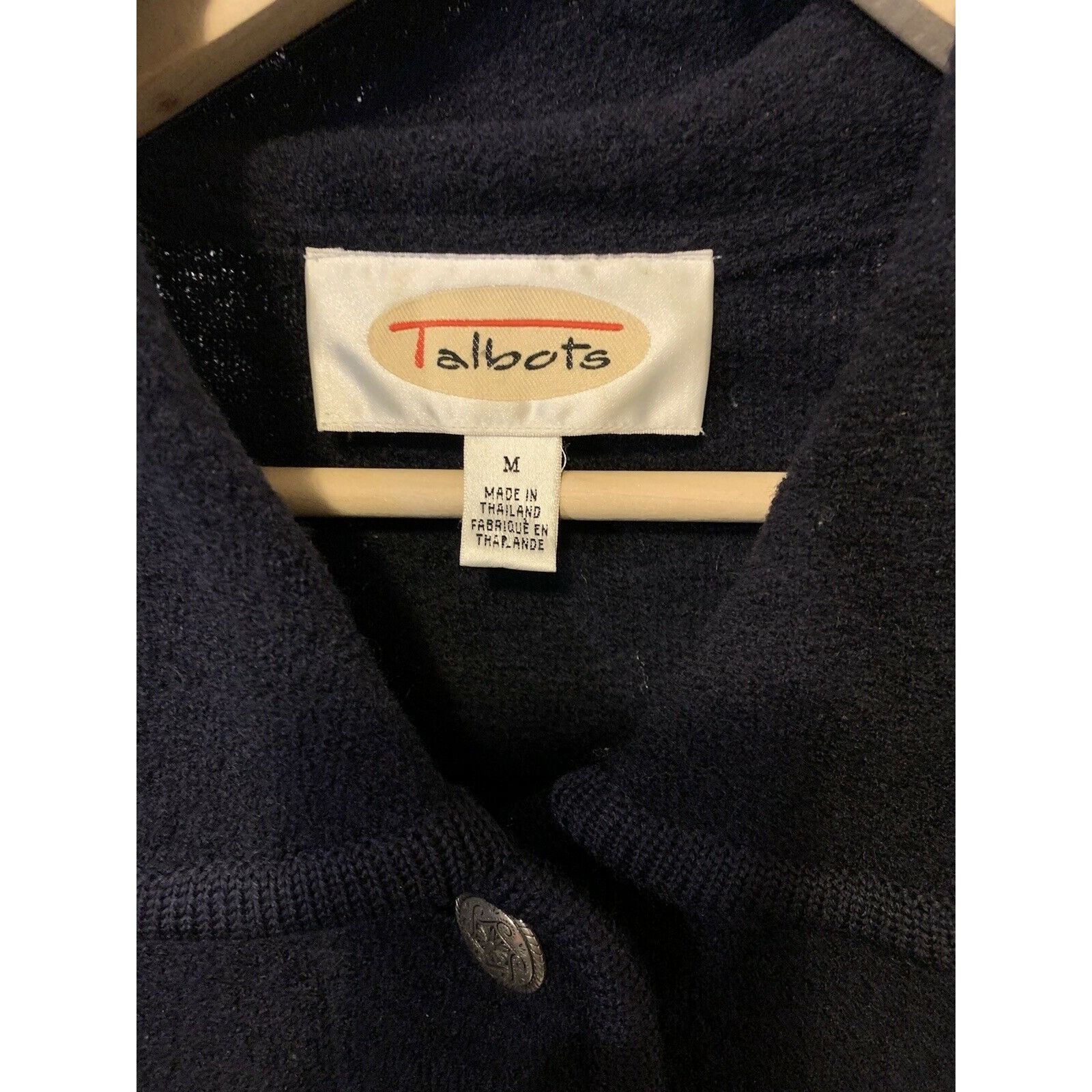 Talbots Talbots Womens Sz M Navy Blazer Jacket Size M / US 6-8 / IT 42-44 - 2 Thumbnail