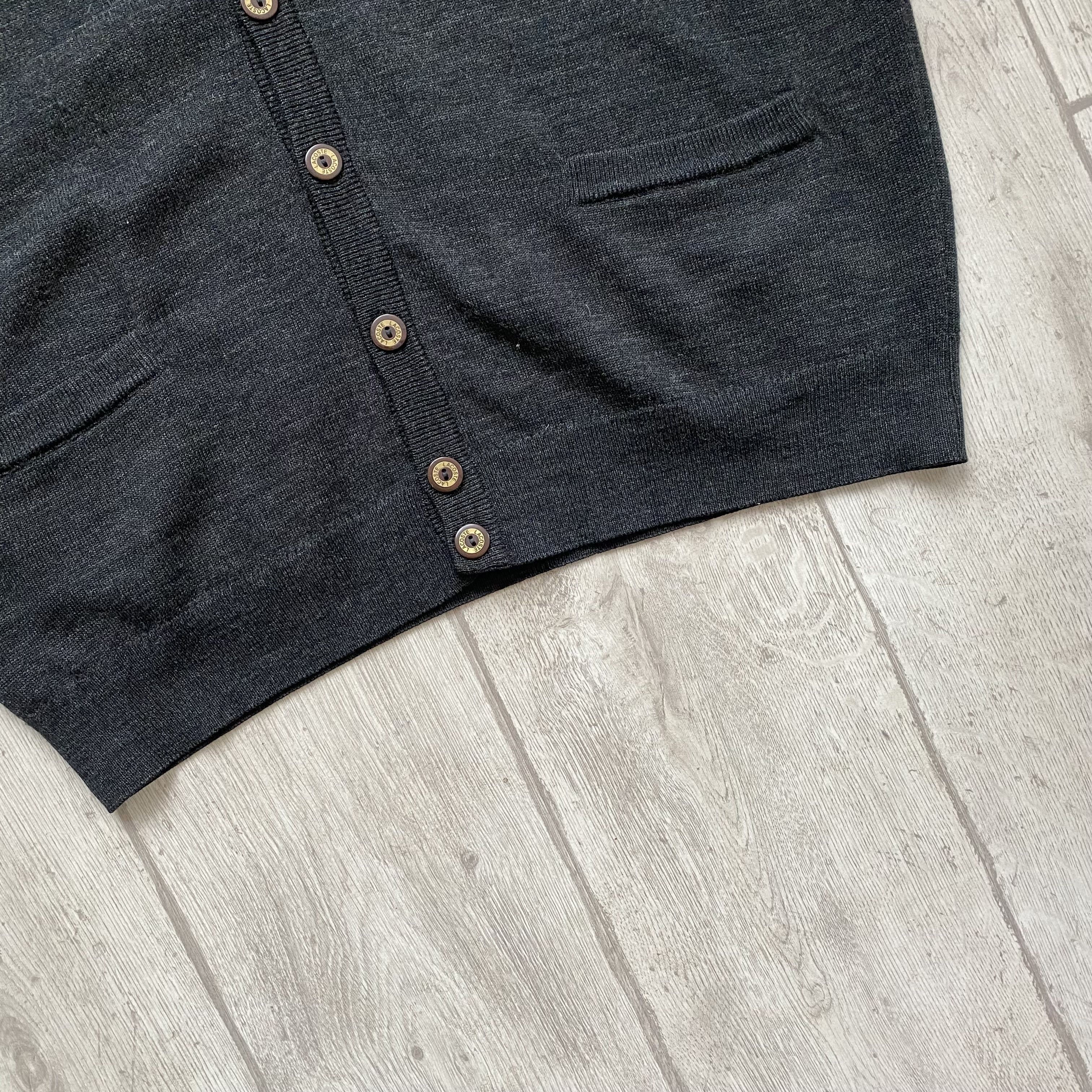 Lacoste 🐊 Vintage 80-90s Lacoste Wool Sweater Vest Made in France Size US XL / EU 56 / 4 - 2 Thumbnail