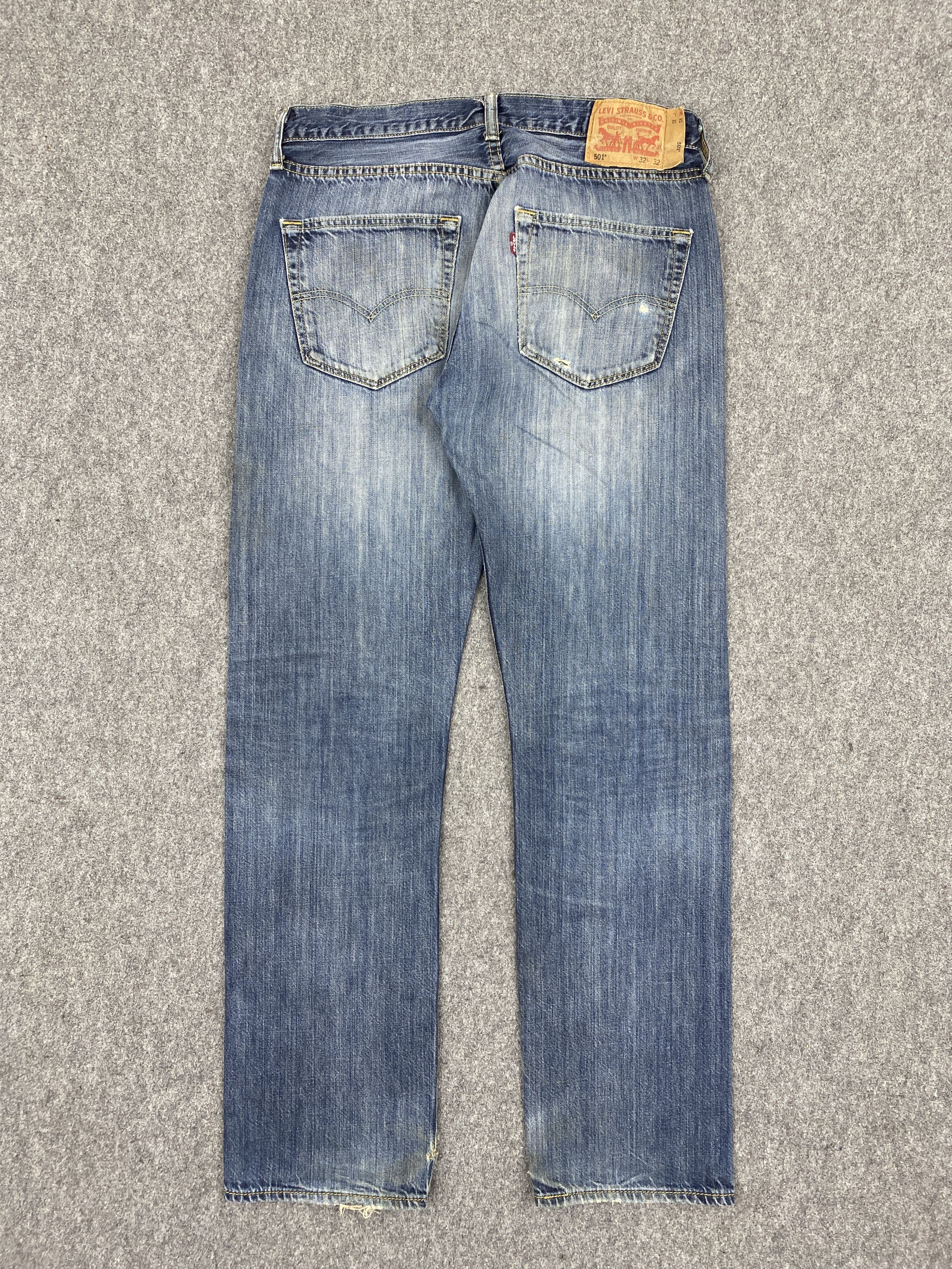 Levi's Distressed Vintage Levis 501 Denim Jeans DP2732 Size US 31 - 3 Thumbnail