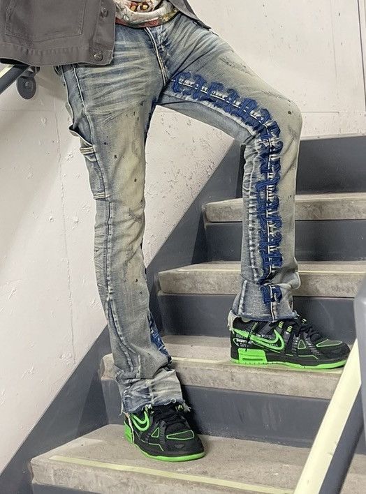 Valabasas VALABASAS distressed denim with stacked detailing Size US 32 / EU 48 - 3 Thumbnail