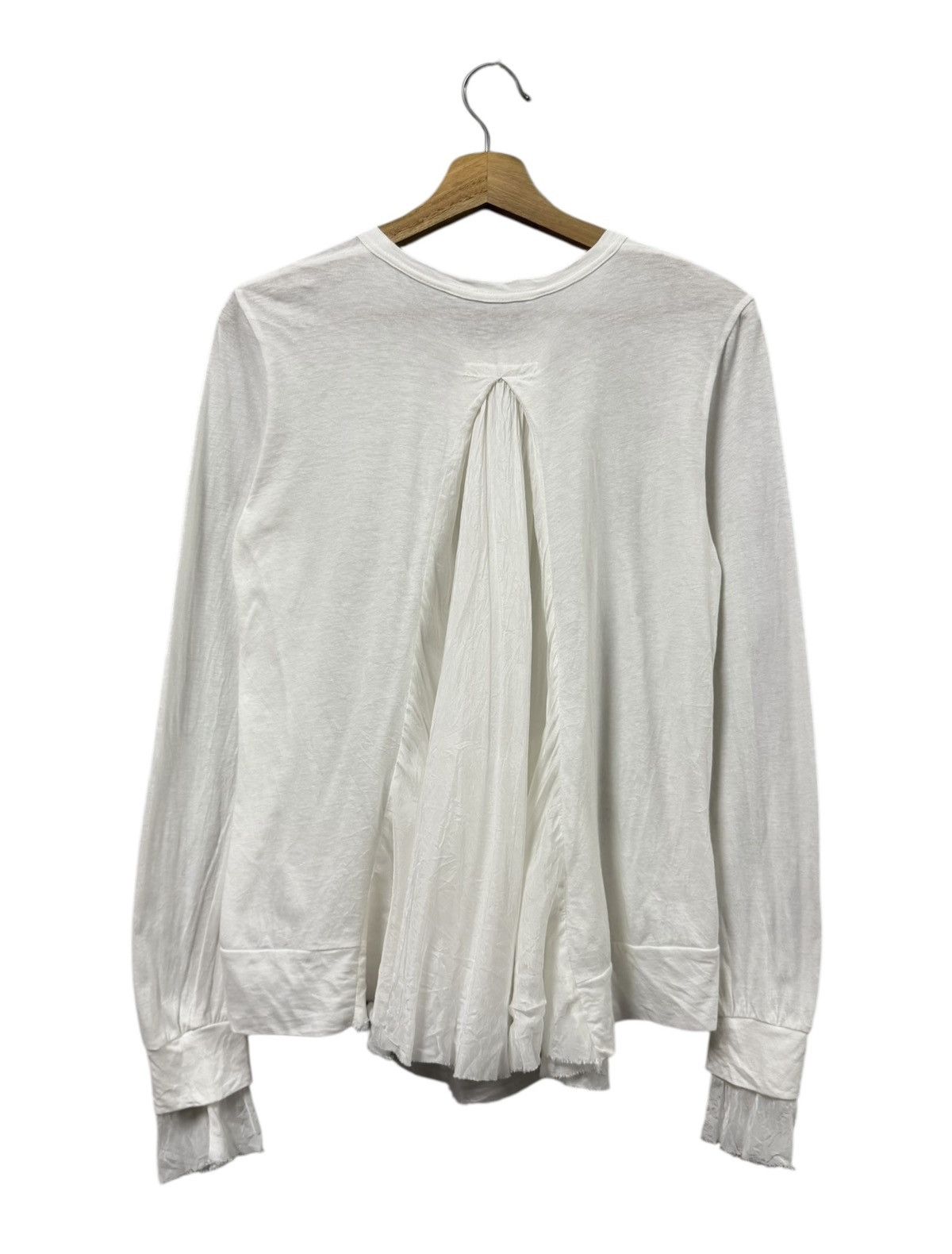 Sacai Sacai Luck White Cardigan Asymmetric Design Size US M / EU 48-50 / 2 - 2 Thumbnail