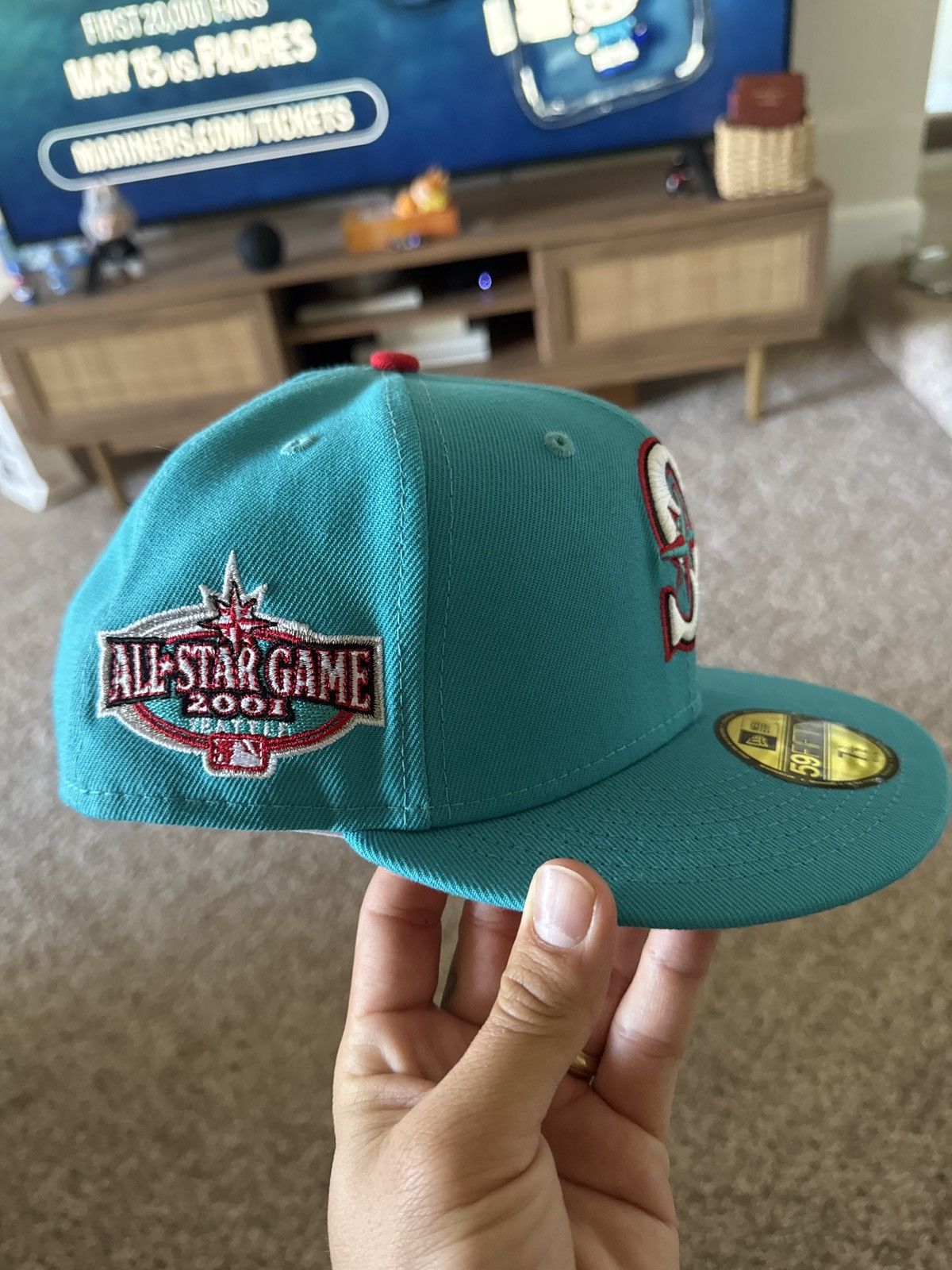 New Era Seattle Mariners 2001 All Star Game Fitted 7 1/2 Size ONE SIZE - 2 Thumbnail
