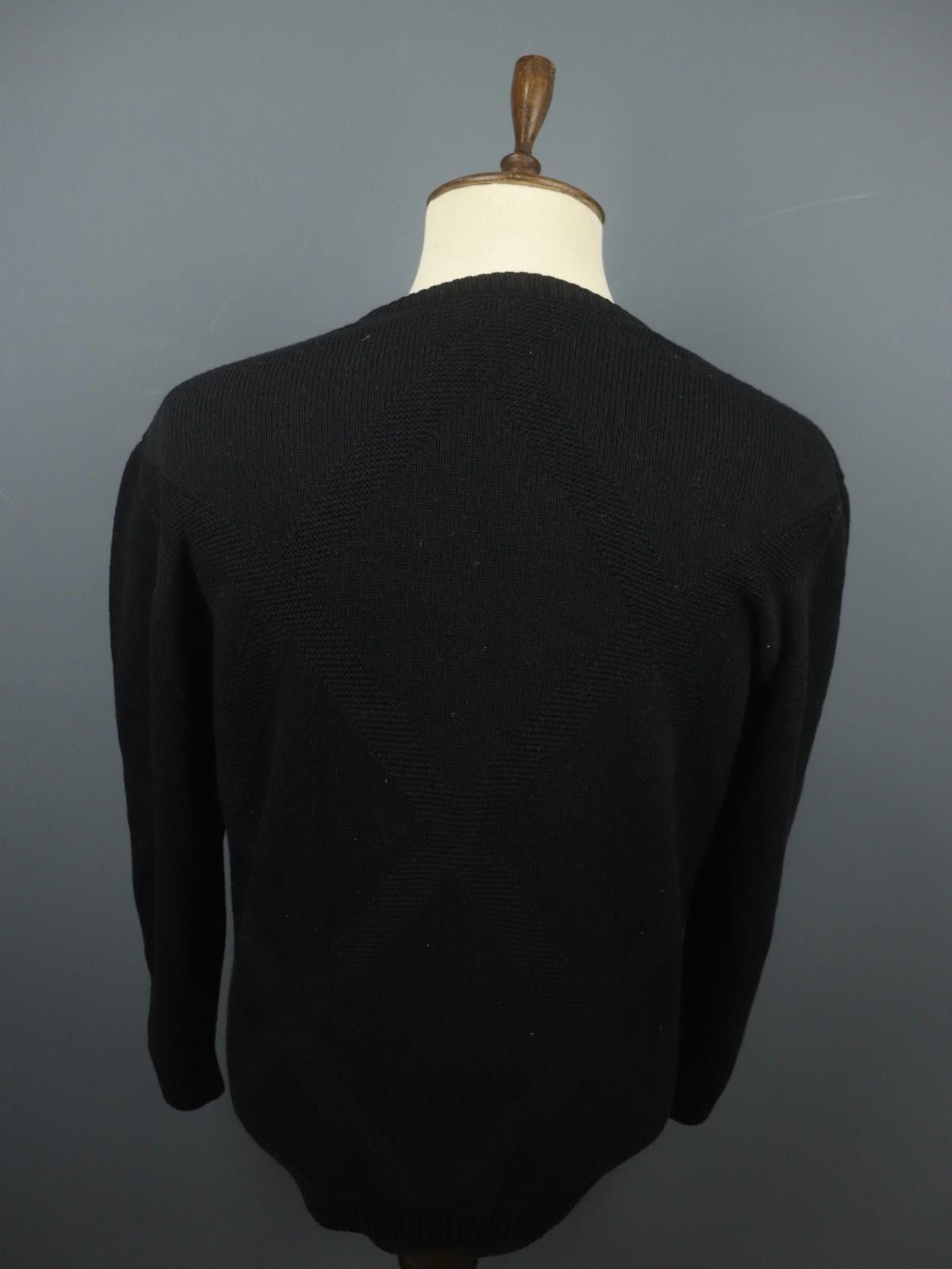 Lacoste Lacoste Black Wool Tight Knit V-Neck Pullover Sweater Size 5 Size US M / EU 48-50 / 2 - 5 Thumbnail