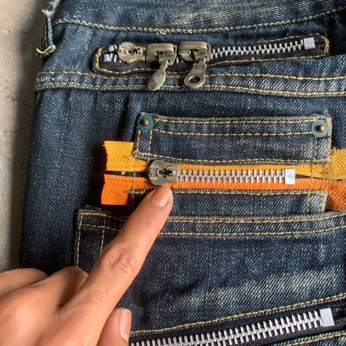 semanticdesign ‼️ SICKS ‼️ SEMATIC DESIGN W33 L32 JEANS FLARE DENIM PANTS Size US 33 - 16 Thumbnail