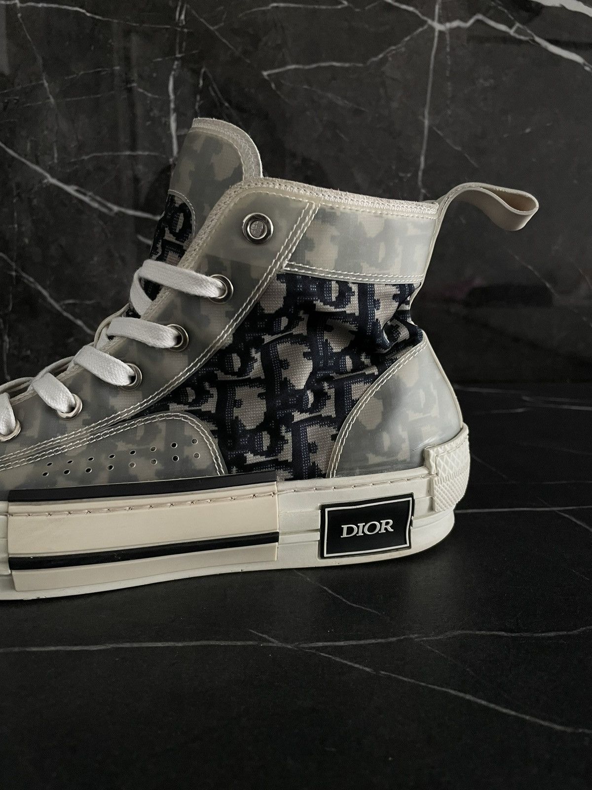 Dior Dior B23 Oblique Technical Canvas High Top Sneakers Size US 9 / IT 39 - 7 Thumbnail