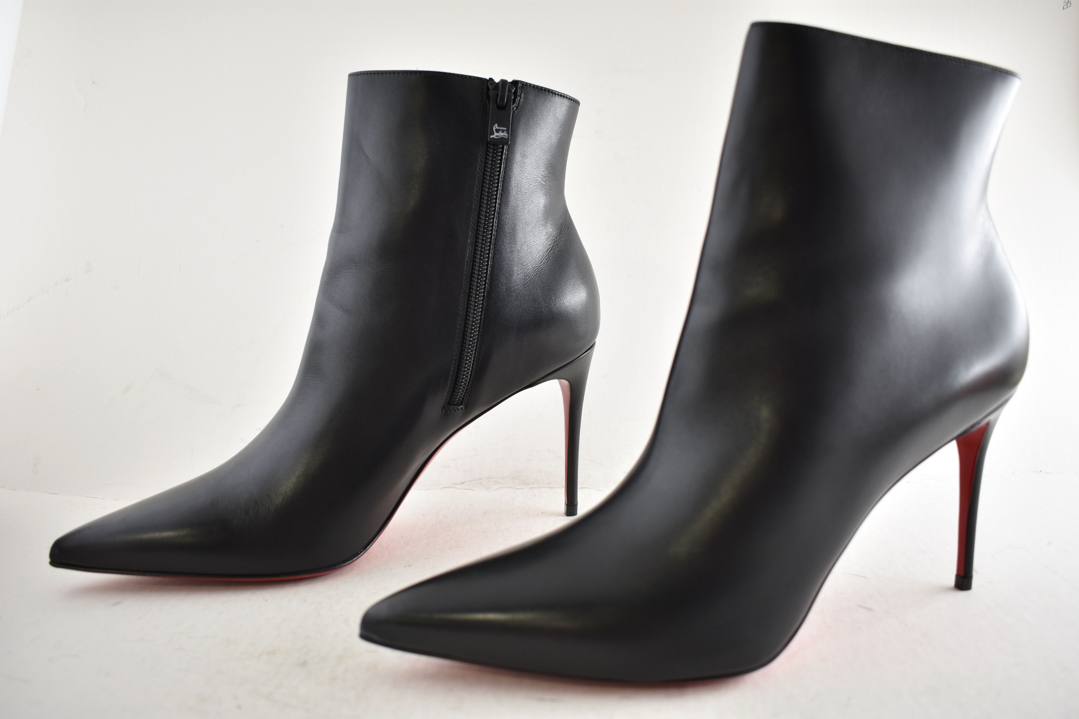 Christian Louboutin So Kate Booty 85 Black Calf Leather Ankle Heel Bootie 41.5 Size US 11.5 / IT 41.5 - 10 Thumbnail