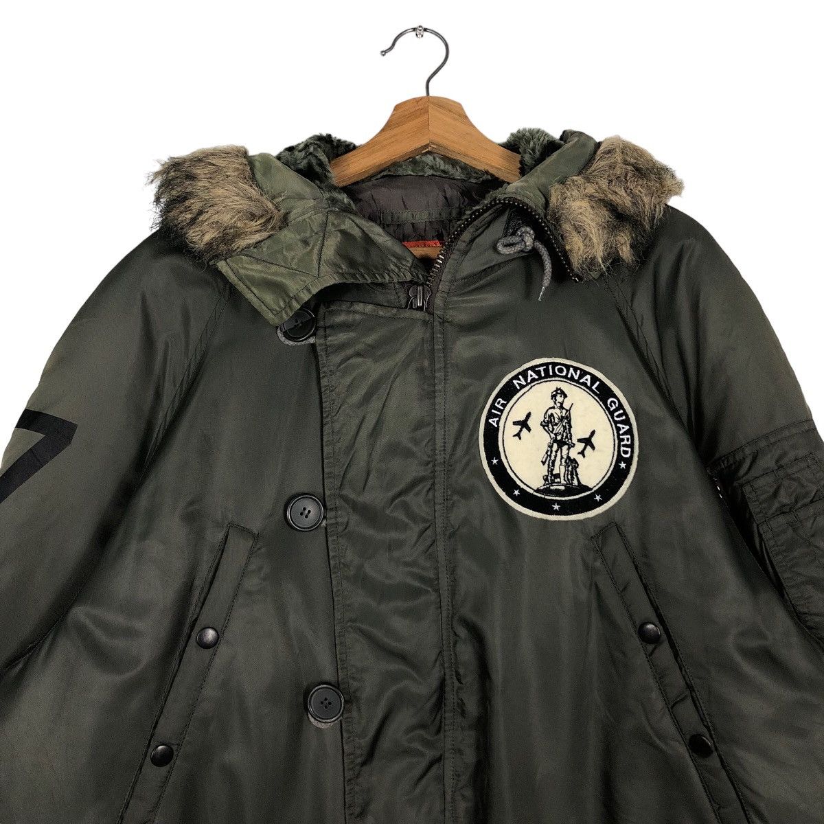 Avirex 🔥90’s Vintage Heavy Jacket Avirex USA Mink Fur Hoodie Size US L / EU 52-54 / 3 - 2 Thumbnail