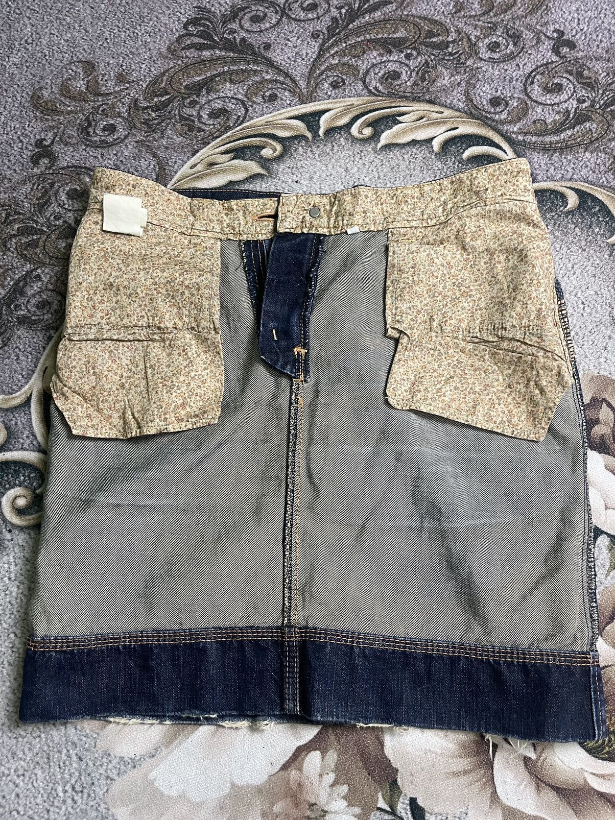 Blue Blue Japan Vintage Blue jeans mini skirt streetwear Size 31" - 13 Thumbnail
