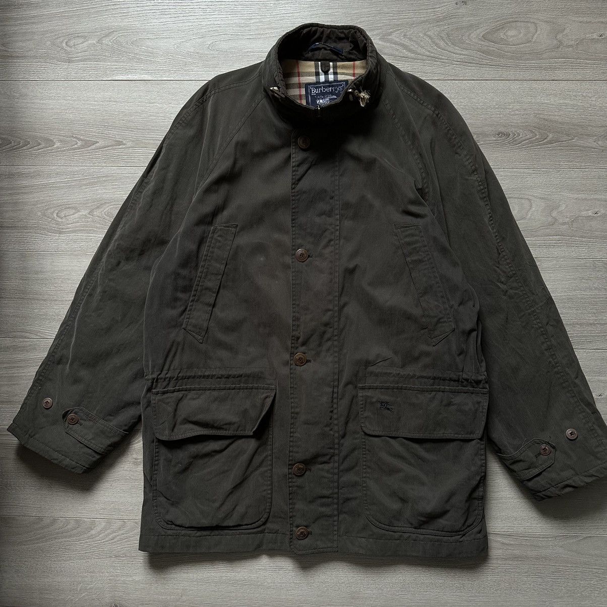 image of Vintage Burberrys Coat Parka Jacket+Jilet 2In1 Men’S Jacket in Green, Men's (Size XL)