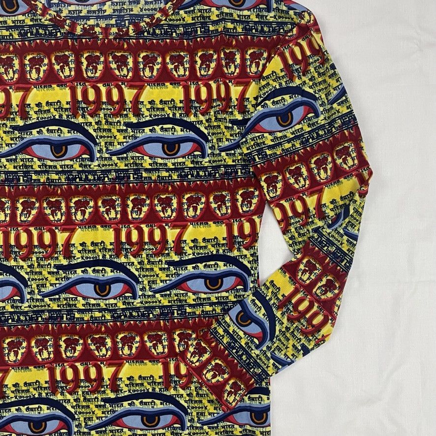 Jean Paul Gaultier SS1997 Jean Paul Gaultier Buddha Eye Elastic T-Shirt Vintage Size US S / EU 44-46 / 1 - 4 Thumbnail