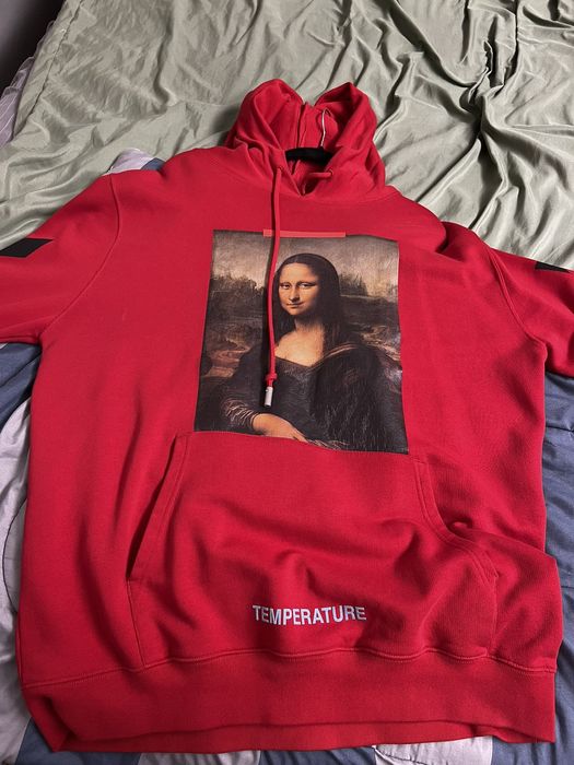 Off white red discount mona lisa hoodie