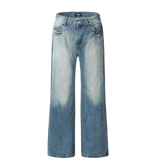 Japanese Brand × Jean Vintage washed men's simple loose flared jeans Size US 32 / EU 48 - 6 Thumbnail