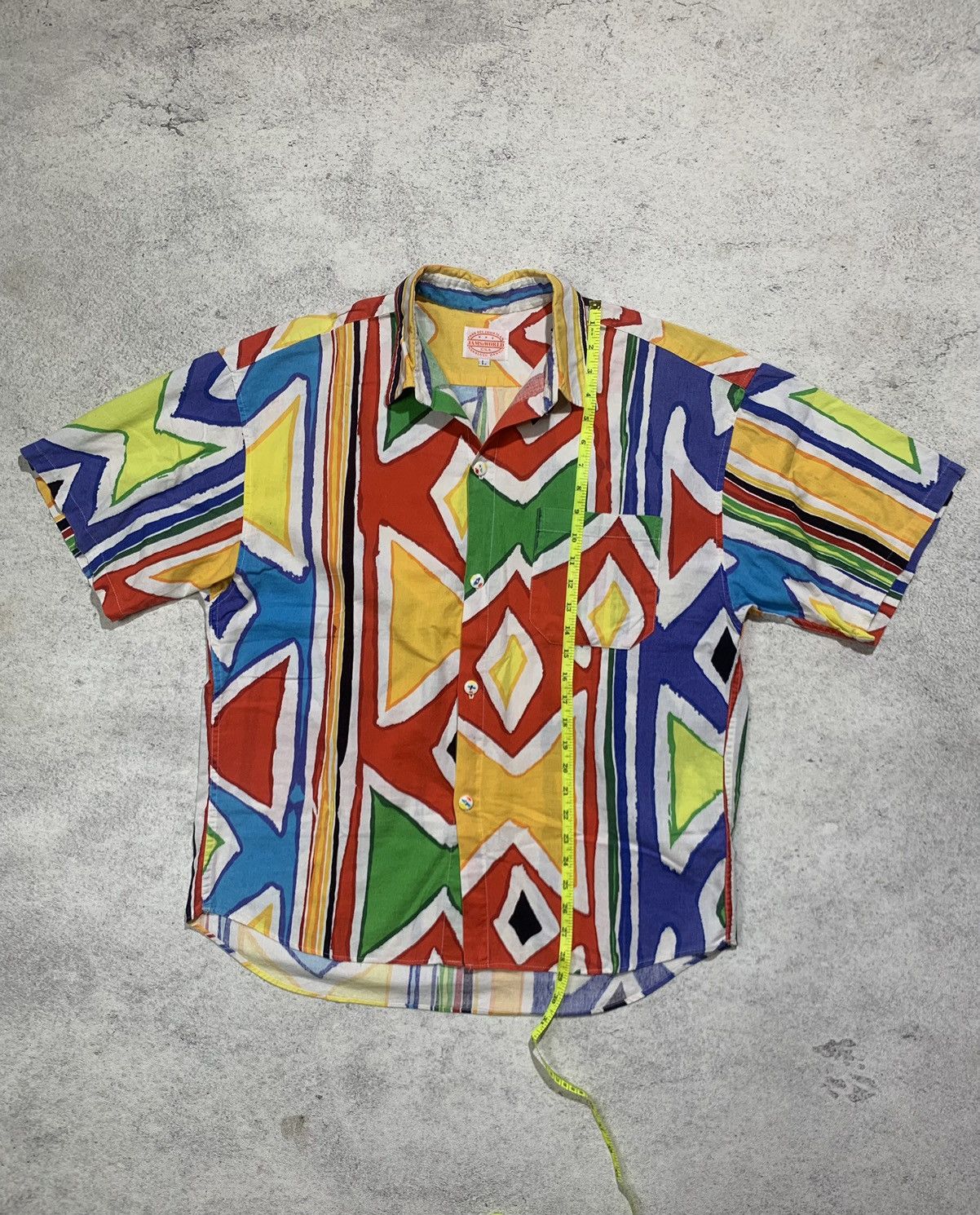 Jams World × Vintage James world vintage rayon Buttom up shirt Abstract Size US L / EU 52-54 / 3 - 6 Thumbnail