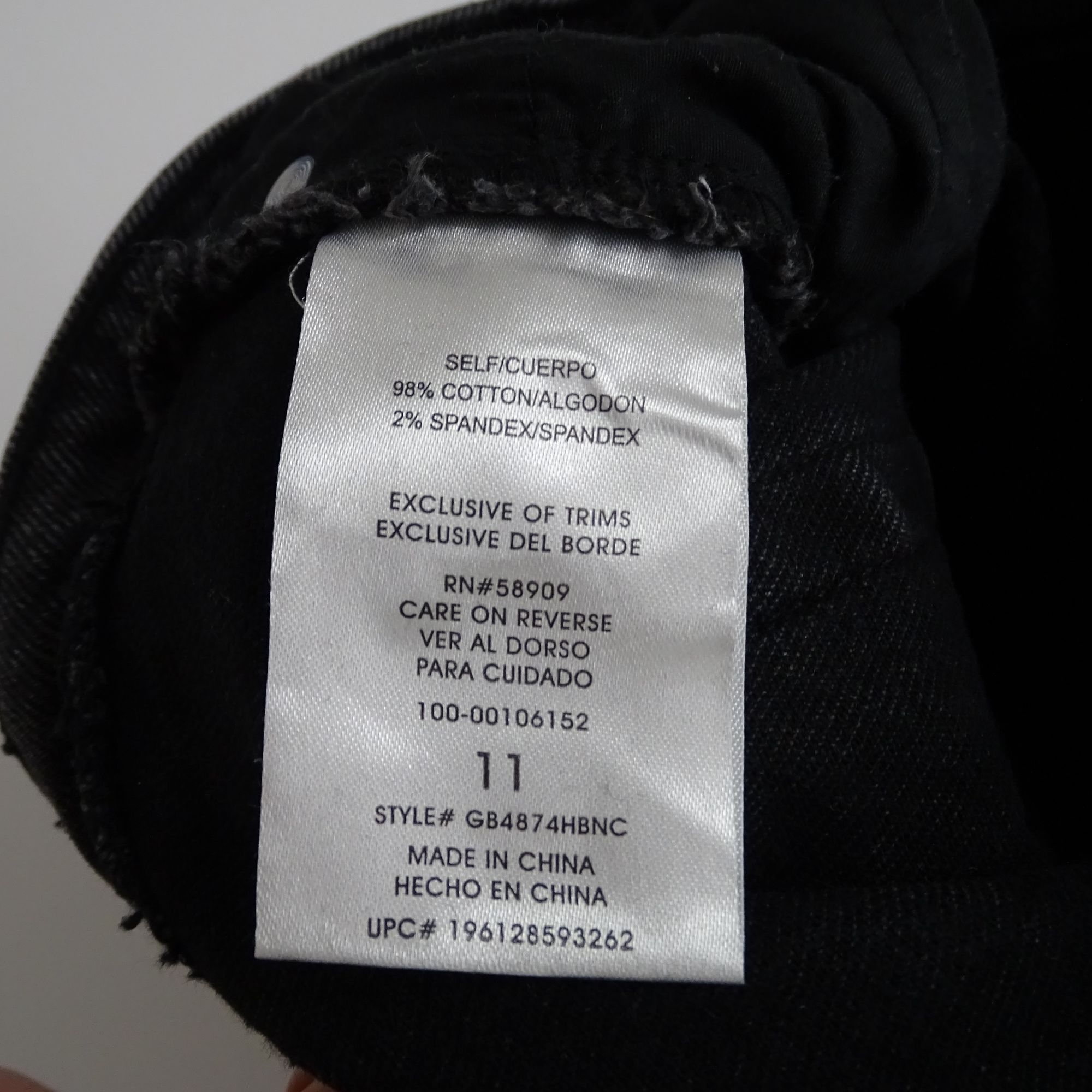 GB GB Black Ripped Wide Leg Flare Jeans Juniors Size 11 Denim F Size 31" - 7 Thumbnail