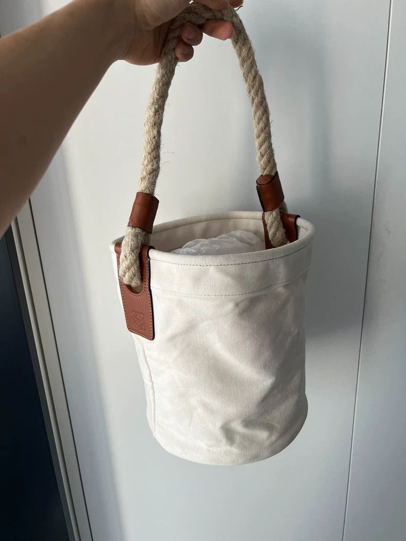 Loewe loewe Canvas patchwork hemp rope handle bucket bag 2503-Nex Size ONE SIZE - 1 Thumbnail