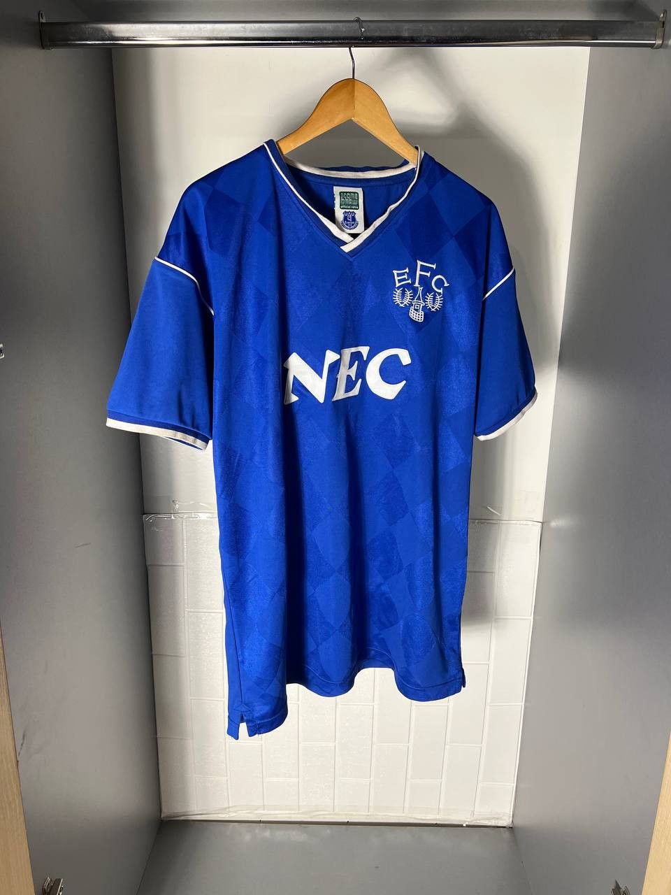 Vintage VERY RARE EVERTON ENGLAND RETRO SOCCER JERSRY BLOKE Y2K 90s Size US XL / EU 56 / 4 - 3 Thumbnail
