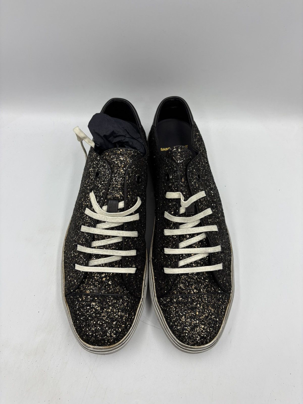 Saint Laurent Paris Saint Laurent Bedford Low Black Glitter Size US 13 / EU 46 - 4 Thumbnail