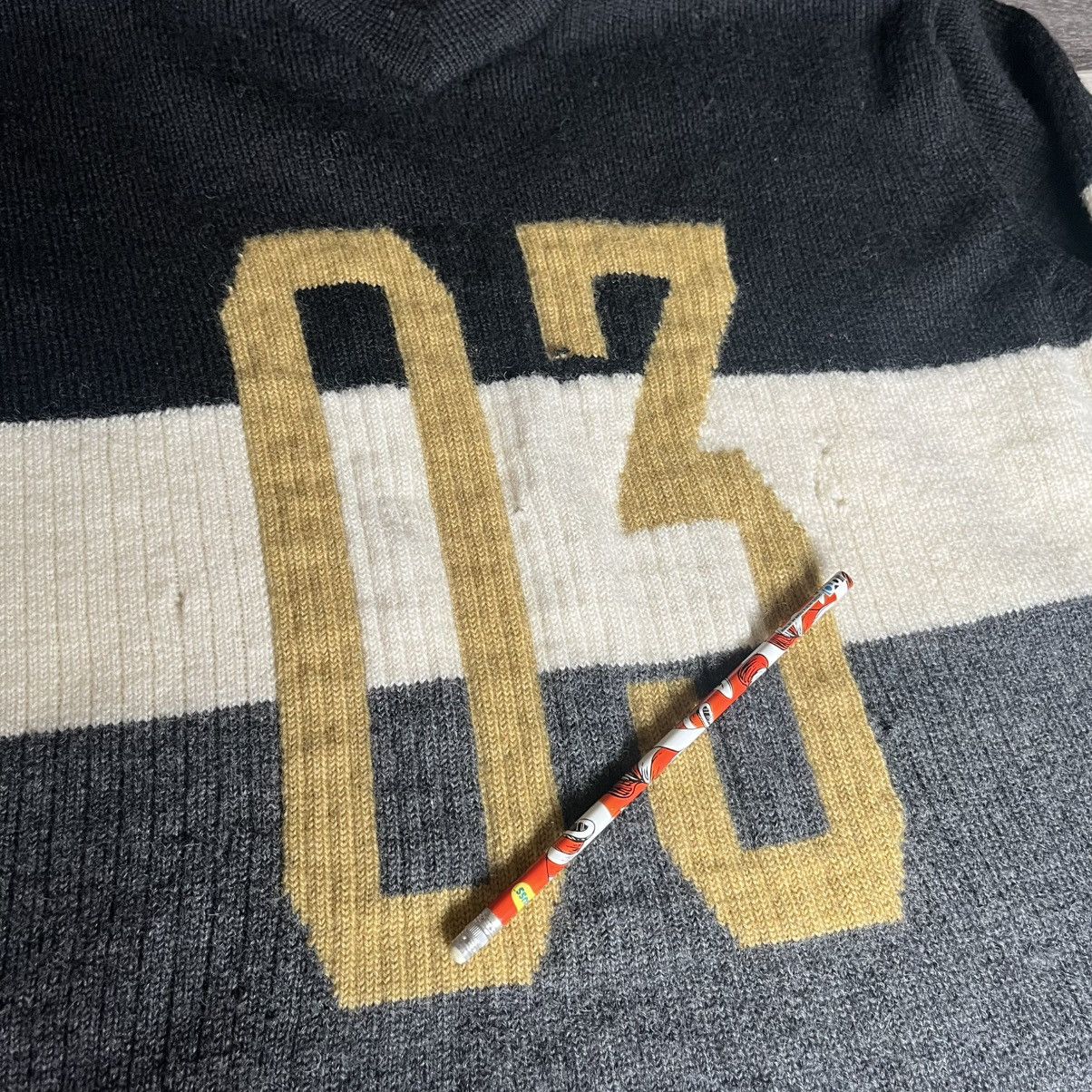 Harley Davidson Vintage 1990s Harley Davidson 03 Striped V Neck Wool Sweater Size US XXL / EU 58 / 5 - 8 Thumbnail