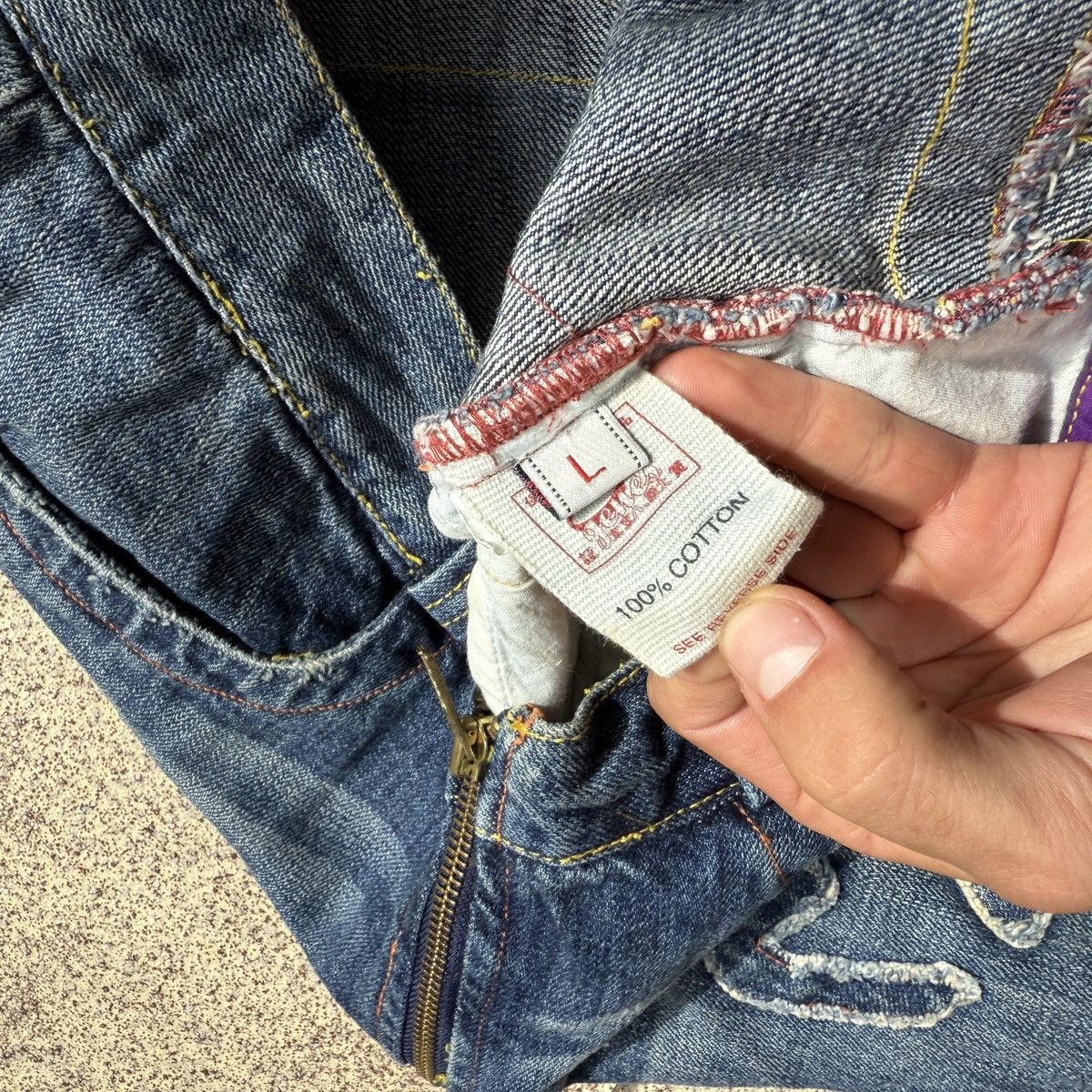 Evisu Vintage Genes Evisu Skirt denim y2k patch logo japanese Size L / US 10 / IT 46 - 7 Thumbnail