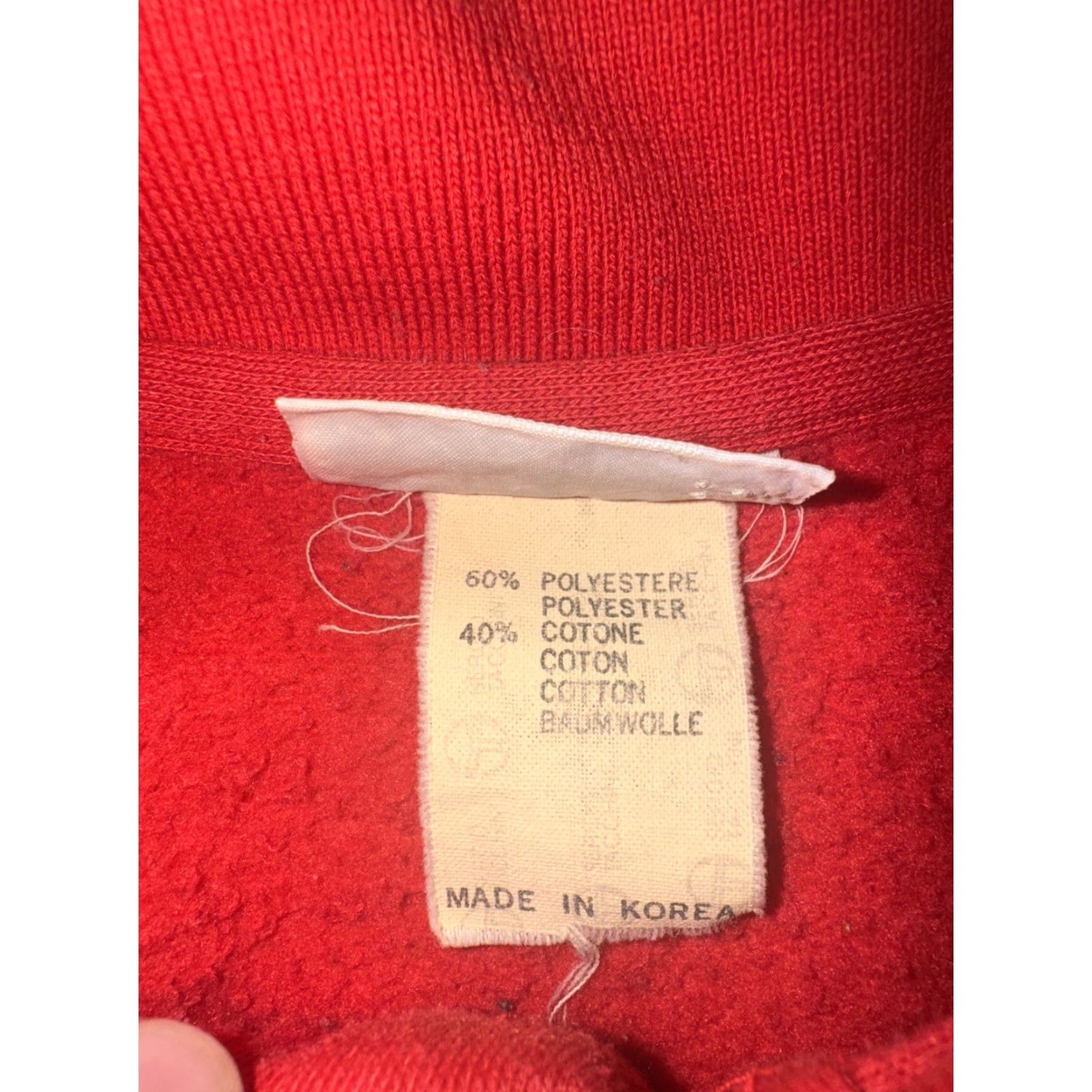 Sergio Tacchini VINTAGE Sergio Tacchini Sweatshirt Red Collared Pullover M 90s Mens Size US M / EU 48-50 / 2 - 7 Thumbnail