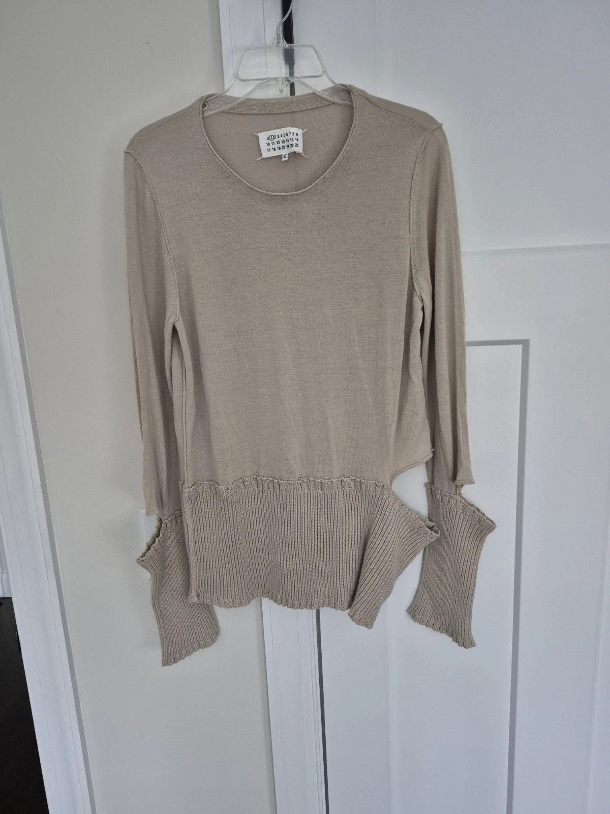 Maison Margiela Sweater Distressed Cut Out Long Sleeve Pullover Fall Winter Size M / US 6-8 / IT 42-44 - 2 Thumbnail