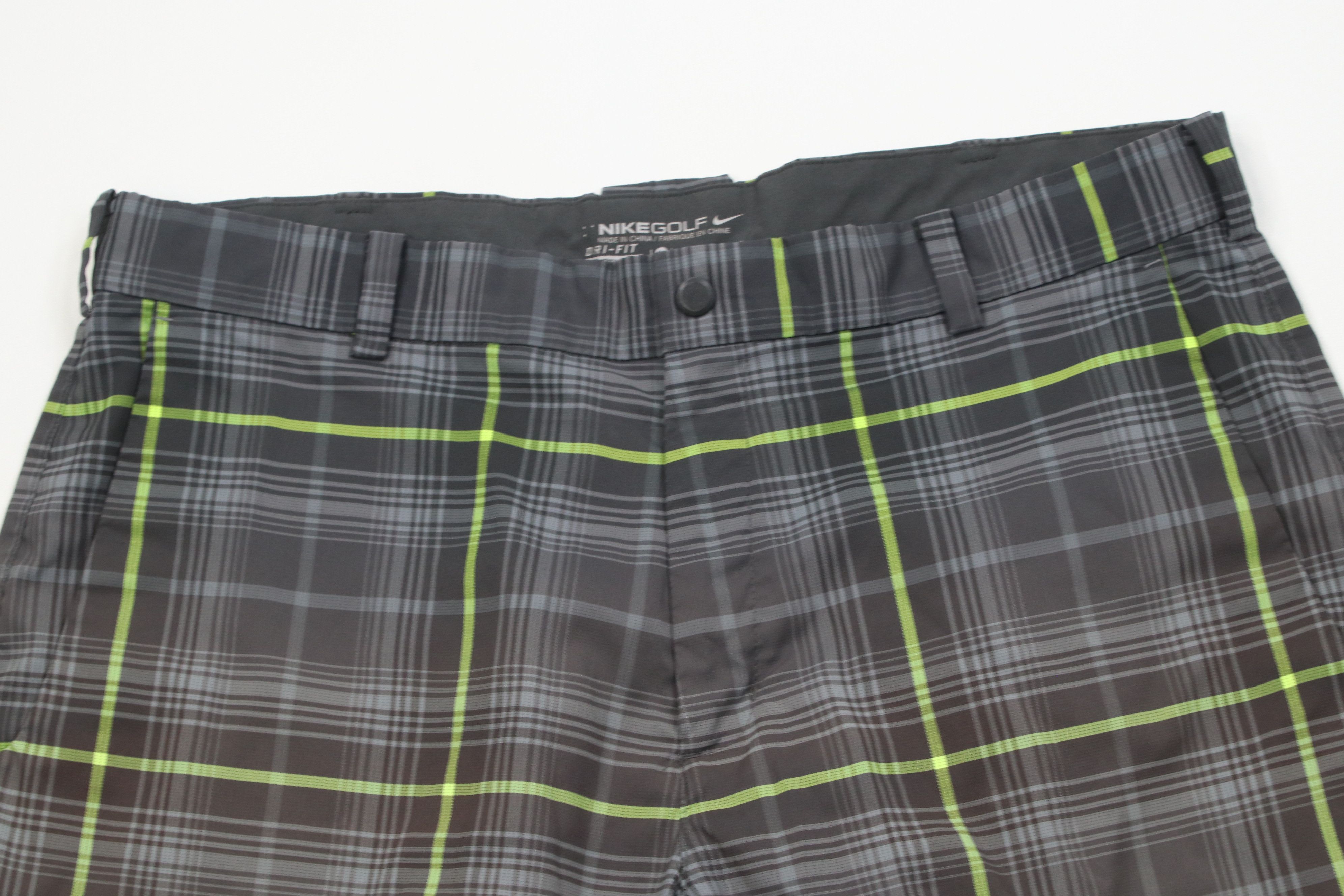 Nike Nike Golf Tech Golfing Chino Shorts Gray Plaid Polyester Size US 34 / EU 50 - 2 Thumbnail