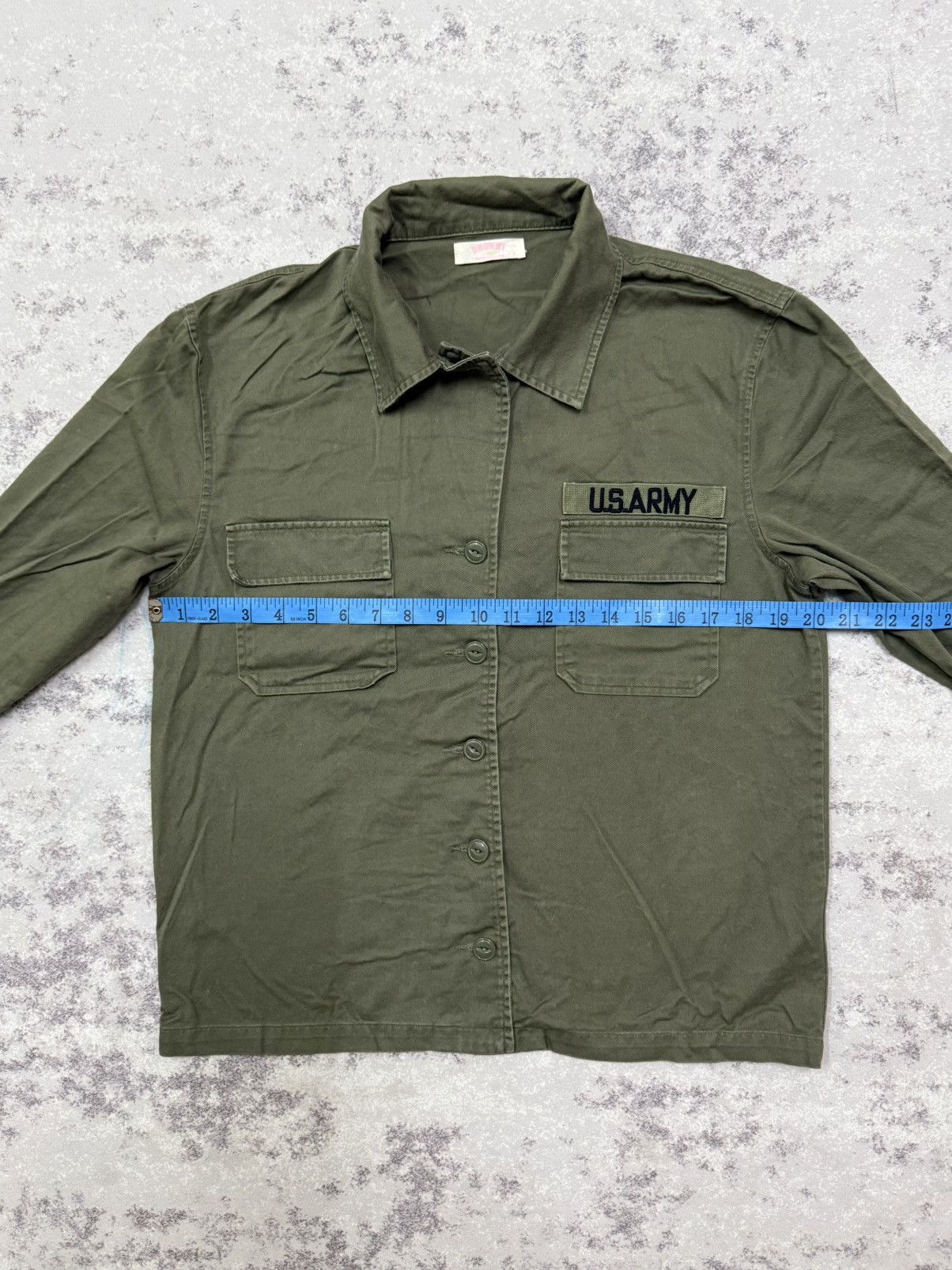 Vintage Browny U.S Army Military Open Colar Button Up shirt Size S / US 4 / IT 40 - 12 Thumbnail