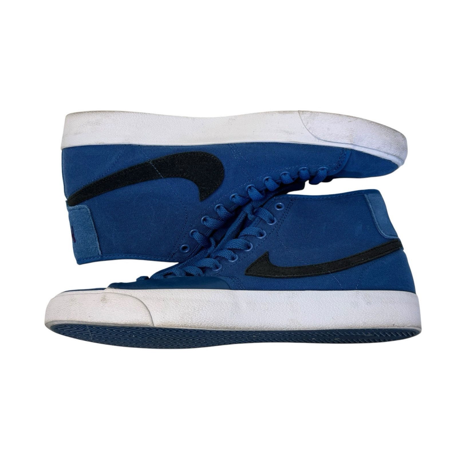Nike NIKE SB Blazer Court Mid Top Premium Skate Shoes 10.5 Blue Size US 10.5 / EU 43-44 - 6 Thumbnail