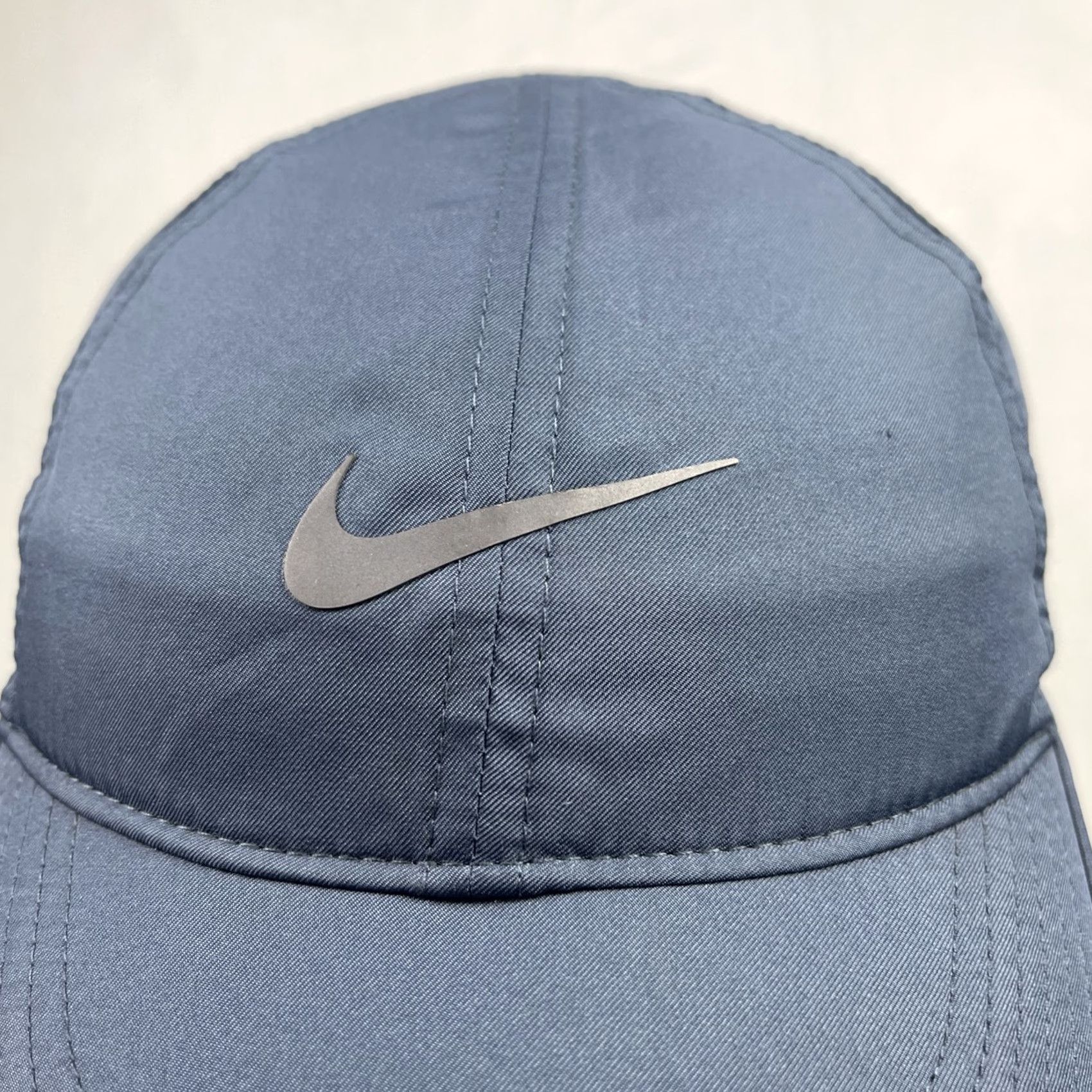 Nike Nike Featherlight Hat Cap Mens Adjustable 6 Panel Dri Fit Running Training Adult Blue Lightweight Breathable Quick Dry Baseball Cap Men Size ONE SIZE - 3 Thumbnail