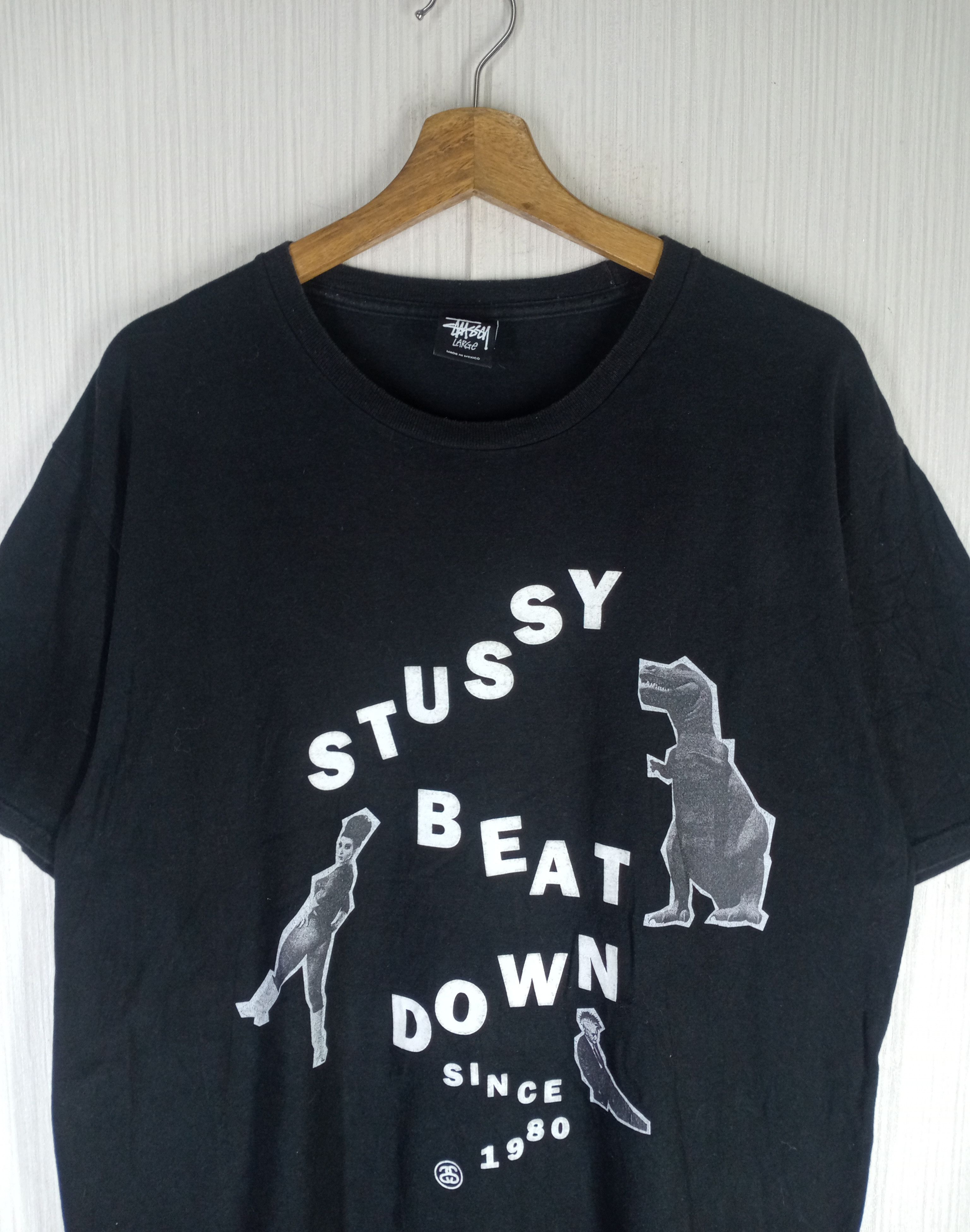 Stussy Rare Vintage Stussy Beatdown Since 1980 Tshirt Size US L / EU 52-54 / 3 - 4 Thumbnail