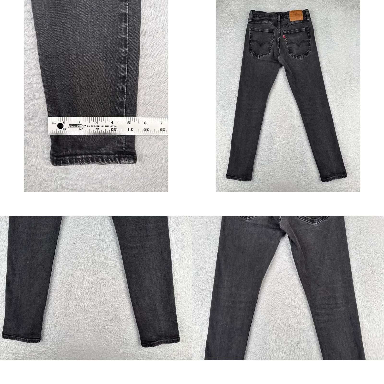 Levi's VINTAGE Levi's 512 Jeans Men Slim Taper 27x27 Black Denim 512 Levi's 500 Series Jeans Mens Slim Size US 30 / EU 46 - 10 Thumbnail