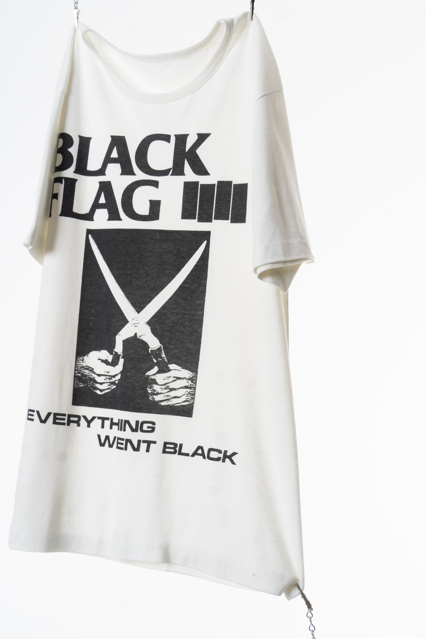 Vintage VINTAGE 1980s BLACK FLAG EVERYTHING WENT BLACK PUNK T-SHIRT Size US M / EU 48-50 / 2 - 3 Thumbnail