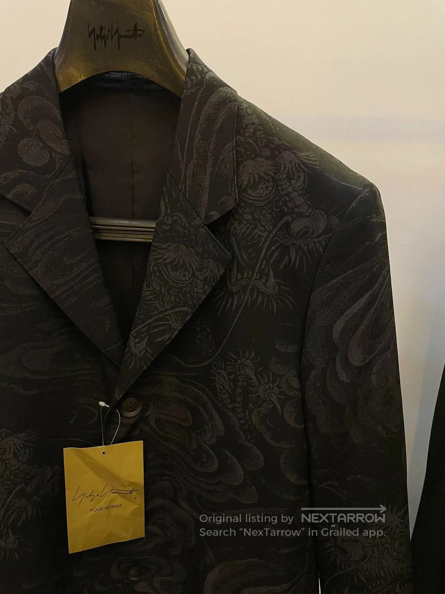 Yohji Yamamoto Yohji Yamamoto 22AW Dragon Pattern Jacket. Size US M / EU 48-50 / 2 - 5 Thumbnail