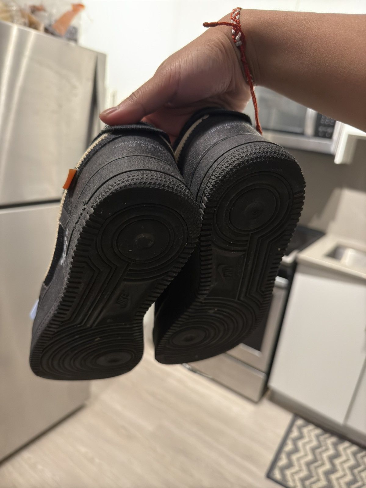 Nike × Off-White × Virgil Abloh Black Off White Air Force 1 Size US 8 / EU 41 - 13 Thumbnail