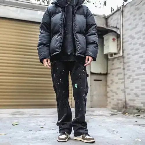 Other Black Color Graffiti Cargo Flared Jeans Size US 36 / EU 52 - 4 Thumbnail