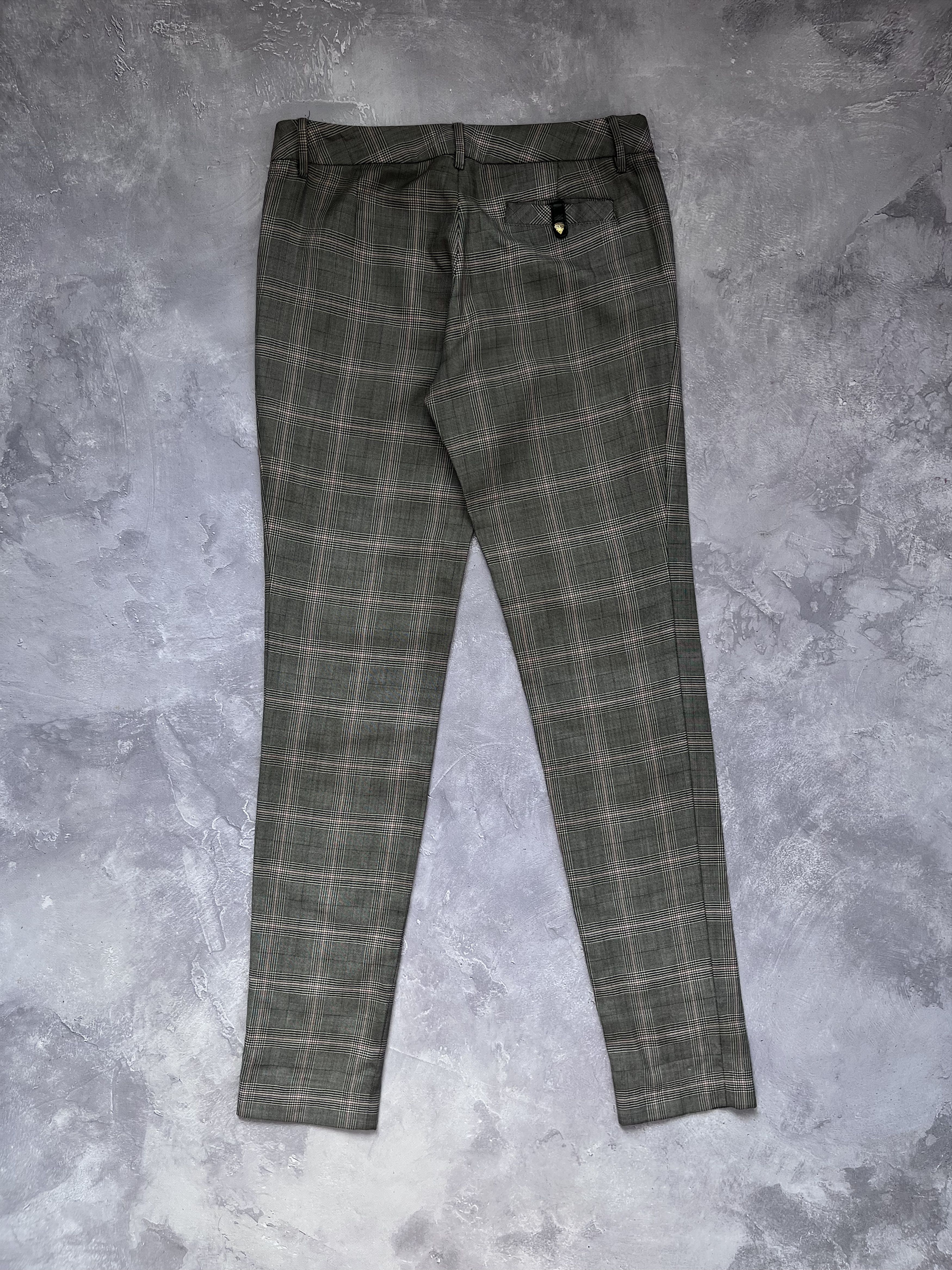 Gucci Gucci Tom Ford Era Silk/Wool Gray Check Trousers Pants Size 28" / US 6 / IT 42 - 16 Thumbnail