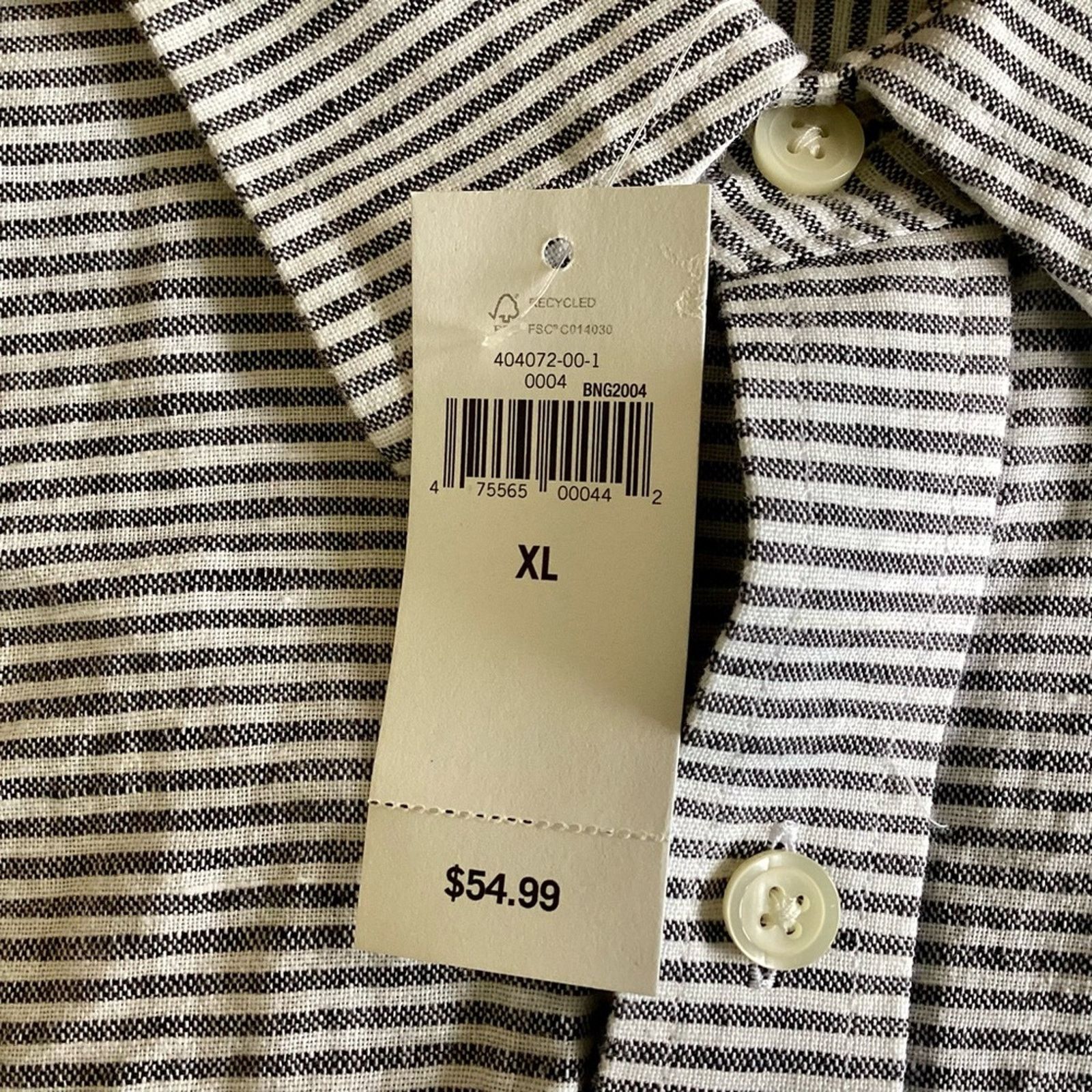 Banana Republic Banana Republic Linen/Cotton Blend Button Down Size US XL / EU 56 / 4 - 4 Thumbnail