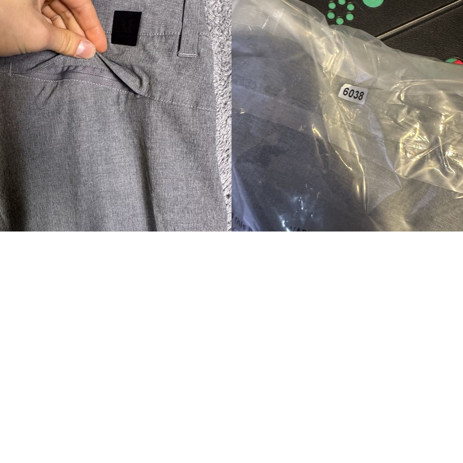 Vuori Vuori Men Pants 34x32 Chino Stretch Tech Performance Tapered 100% Polyester Gray V431 Size US 34 / EU 50 - 10 Thumbnail