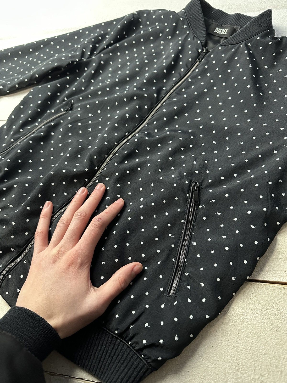 Diesel 90s🚨 DIESEL IF SIX WAS NINE STYLE JACKET Y2K BOMBER Size S / US 4 / IT 40 - 7 Thumbnail