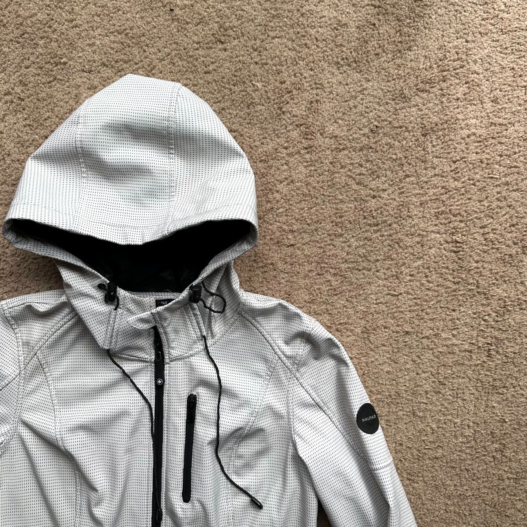 Vintage Halifax Womens Jacket White Full Zip Hooded Softshell Size M / US 6-8 / IT 42-44 - 5 Thumbnail