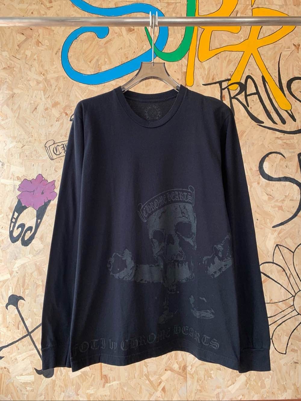 Chrome Hearts Chrome Hearts Foti Skull Long Sleeve T-Shirt Size L Size US L / EU 52-54 / 3 - 1 Thumbnail