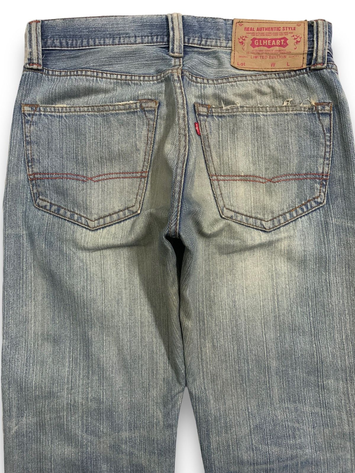 KMRii Vintage Japanese Brand Mud Wash Distressed Grunge Jeans Size US 31 - 11 Thumbnail