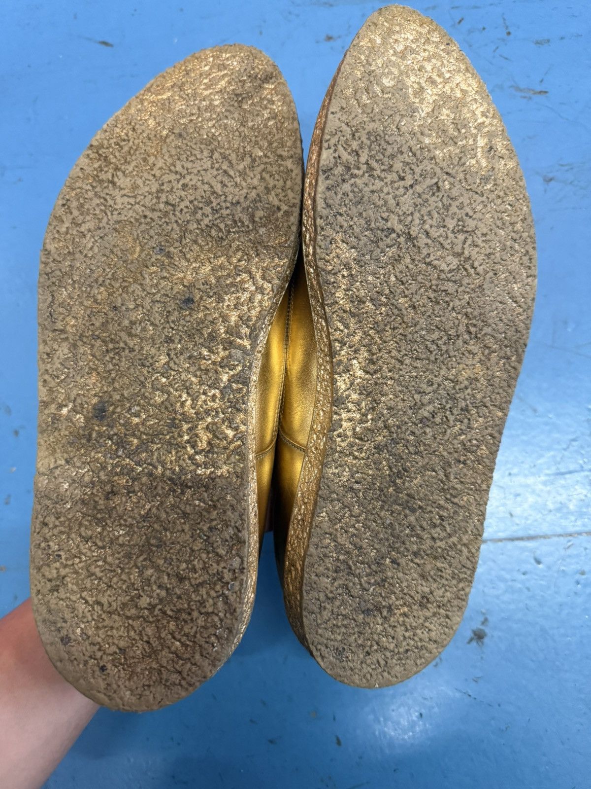 Saint Laurent Paris SAINT LAURENT GOLD CREEPERS Size US 12 / EU 45 - 5 Thumbnail