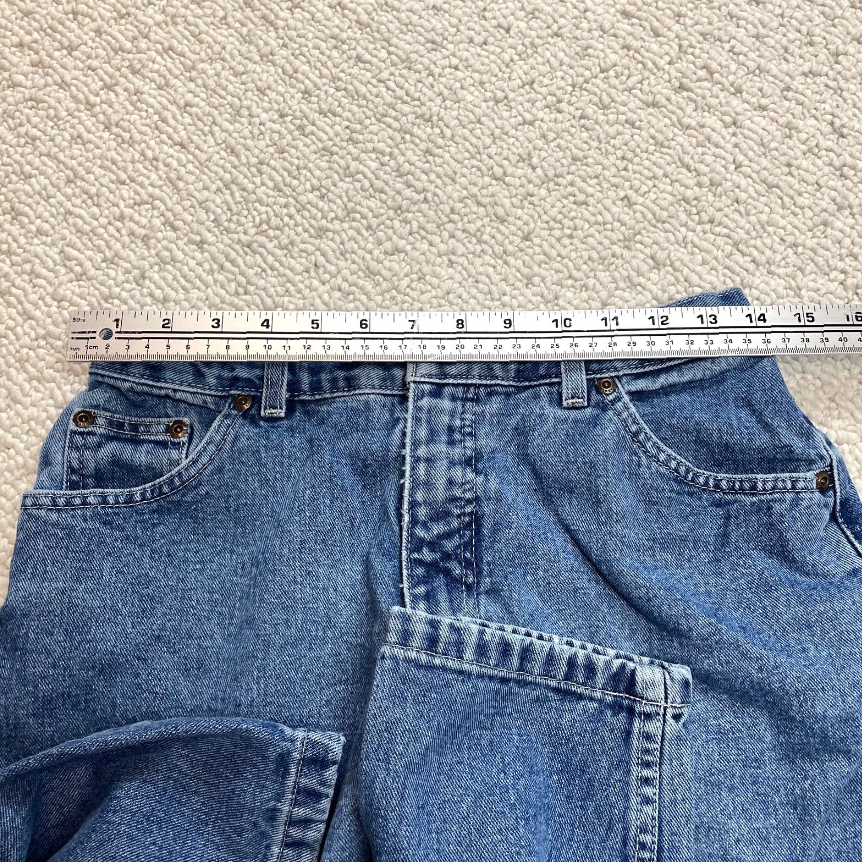 Vintage St John's Bay Jeans Mom Jeans Womens 12 Blue Denim Straight 28x29 High Rise Pant Size 34" / US 12 / IT 48 - 5 Thumbnail