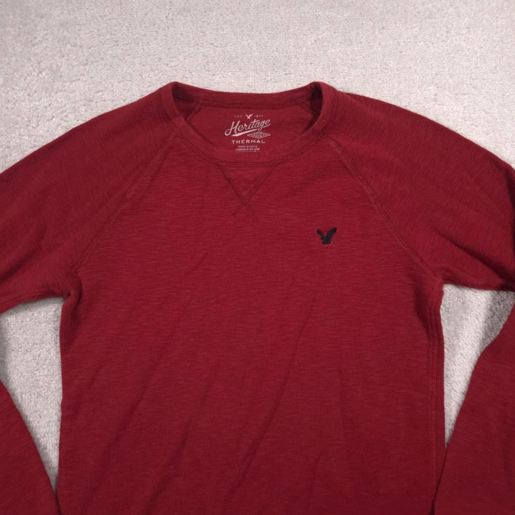 American Eagle Outfitters American Eagle Outfitters Shirt Mens M Red Thermal Crewneck Long Sleeve Size US M / EU 48-50 / 2 - 3 Thumbnail