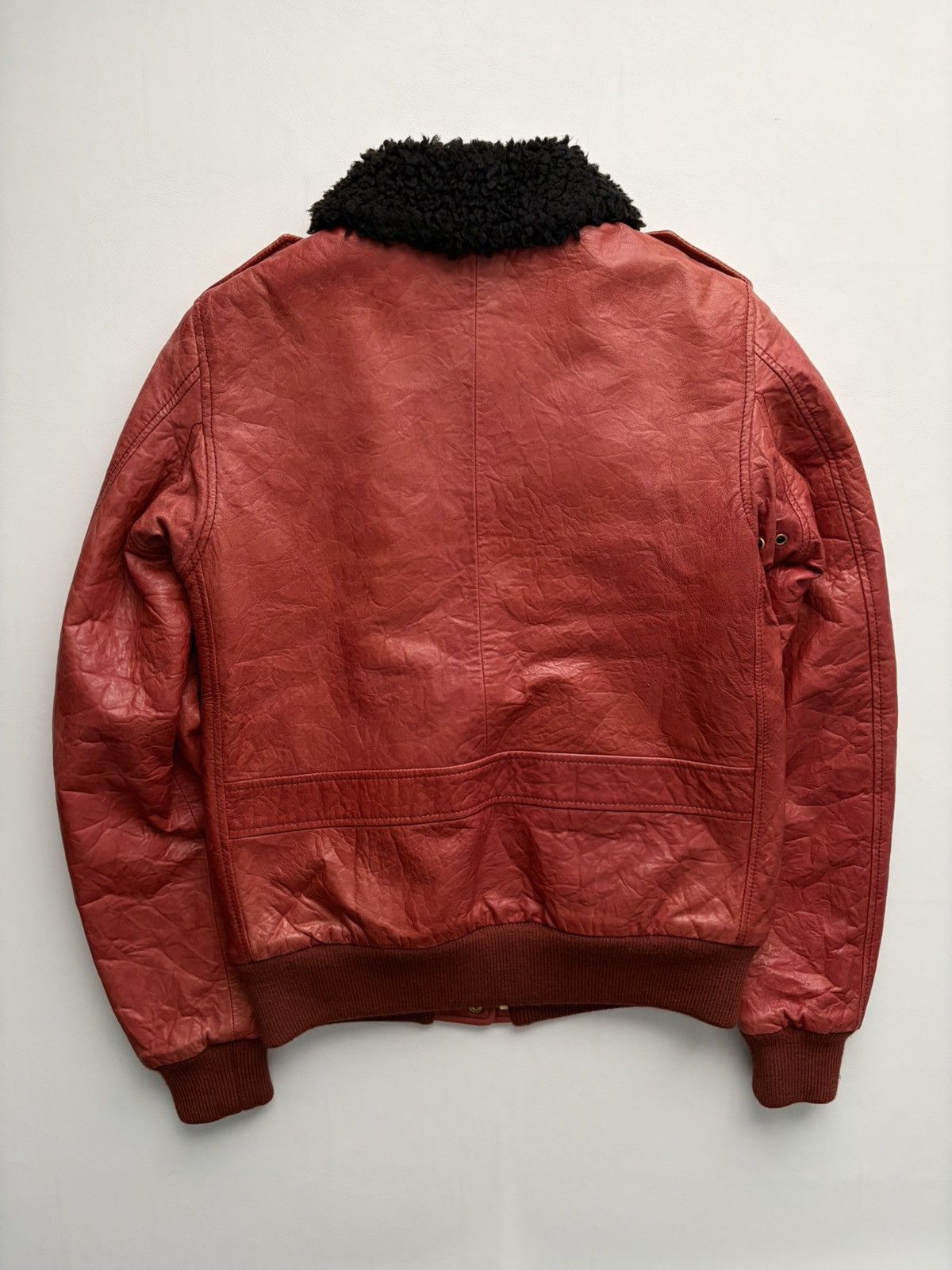 Swagger 00’s Thinsulate Sheepskin Leather Bomber Jacket Size US XS / EU 42 / 0 - 2 Thumbnail